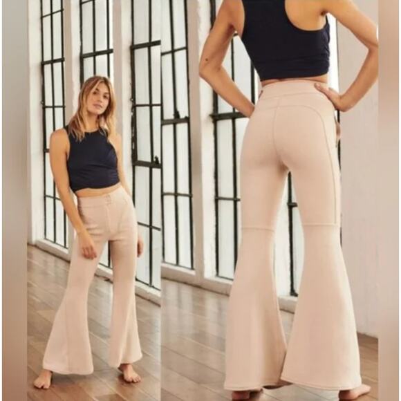Free People Movement Light Heart Flare Pants High Rise Size 4 - Picture 1 of 7